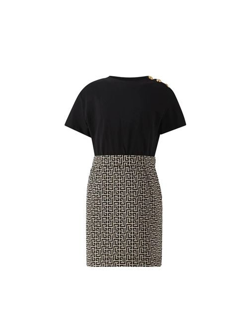 Abito, bambina, logato. BALMAIN | BX1A21 Z2411106NE